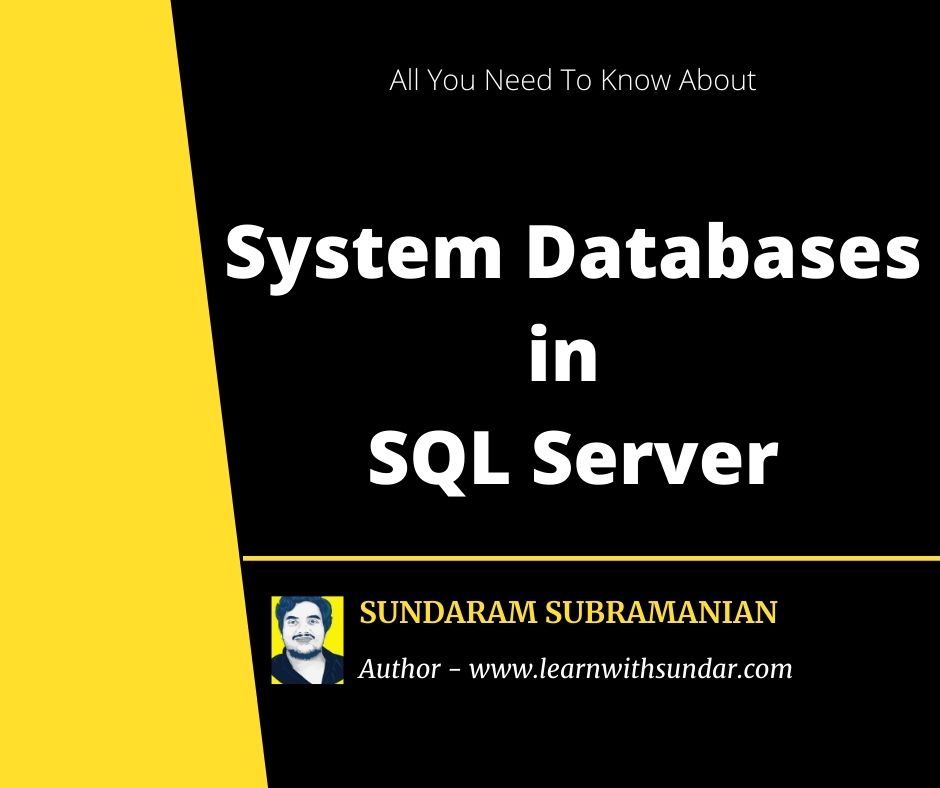 System Databases in SQL&nbsp;Server