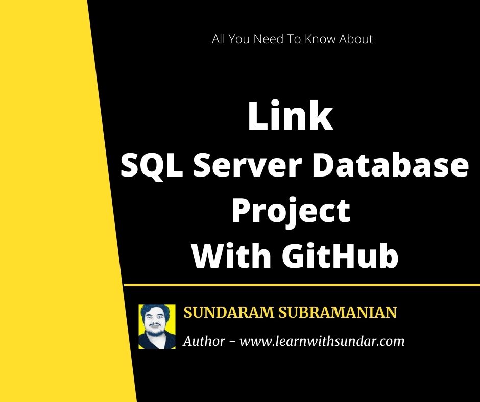 Link a SQL Server Database Project to a Git&nbsp;Repository
